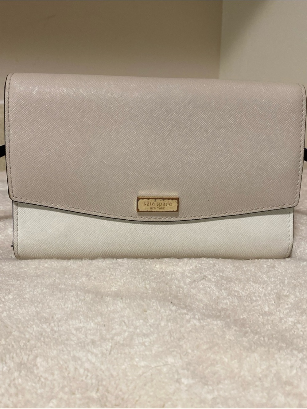 kate spade Two-Tone and Cream Crossbody Wallet